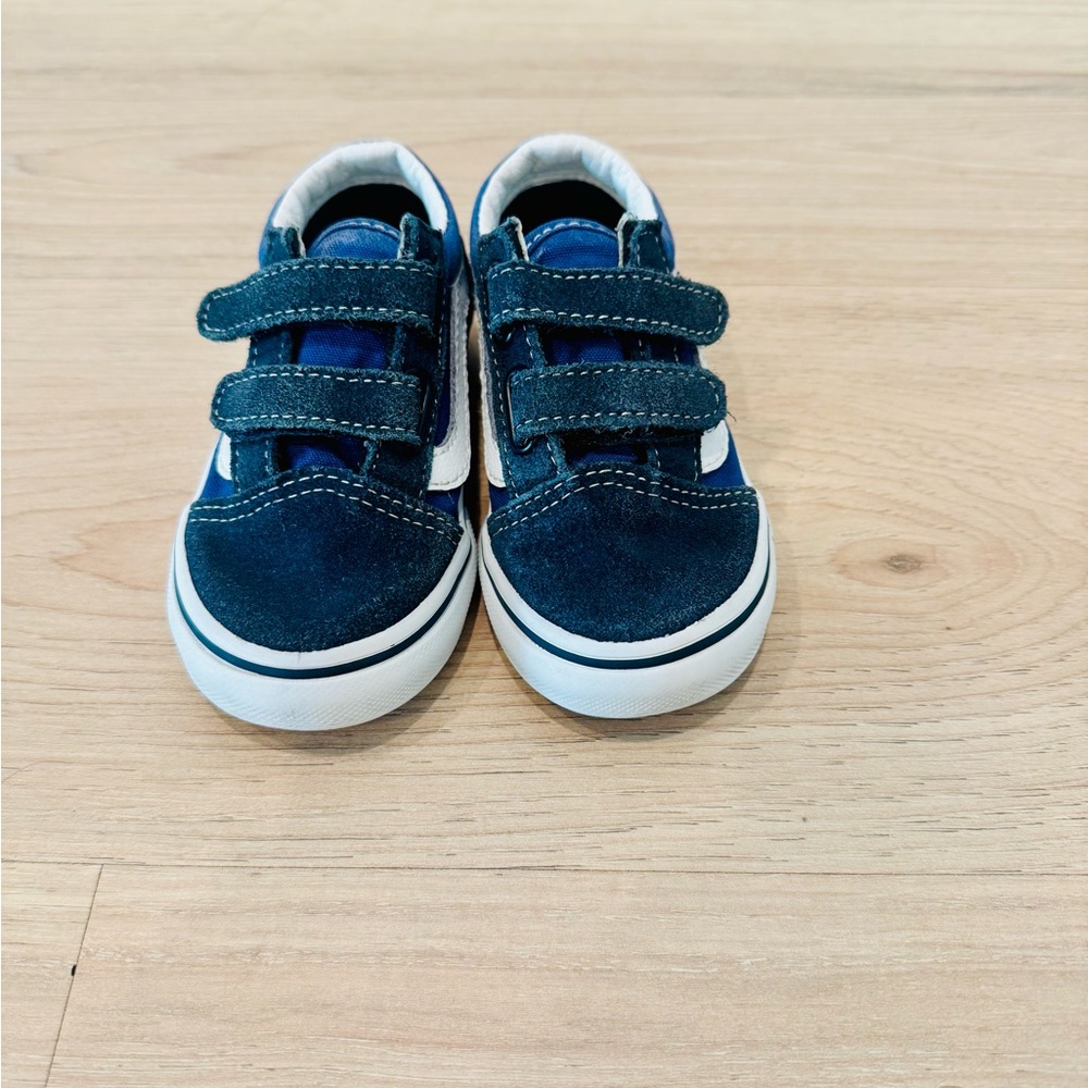 Kids Blue Velcro Sneakers